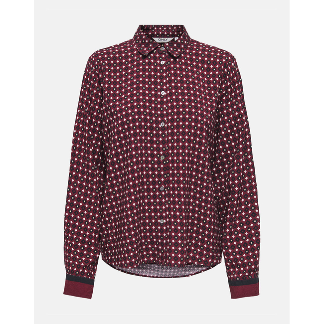 Product ONLY ONLVEDA BORDER L/S SHIRT WVN base image