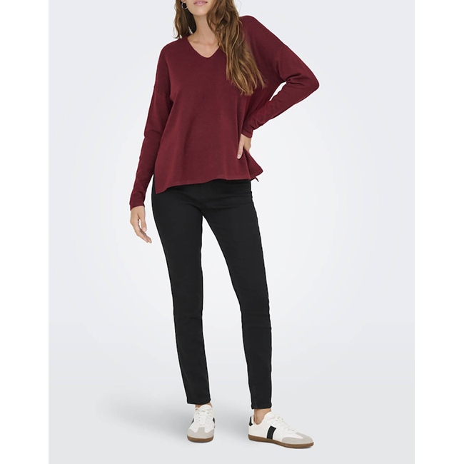 Product ONLY ONLAMALIO LIFE LS V-NECK KNT base image