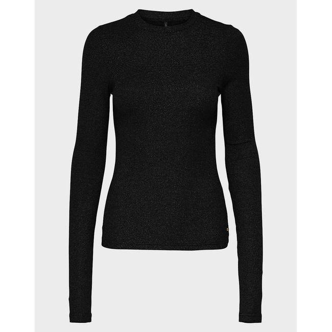Product ONLY ONLLENA L/S O-NECK GLITTER RIB TOP JRS base image