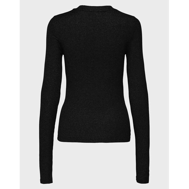 Product ONLY ONLLENA L/S O-NECK GLITTER RIB TOP JRS base image