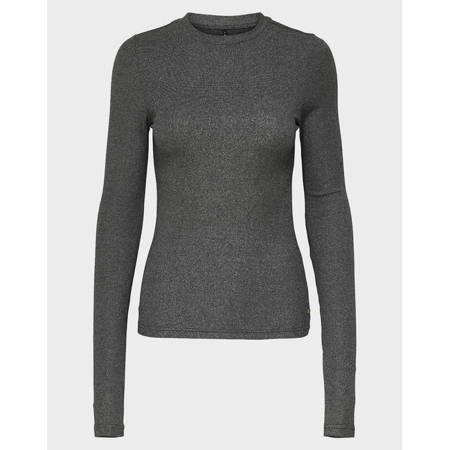 Product ONLY ONLLENA L/S O-NECK GLITTER RIB TOP JRS base image