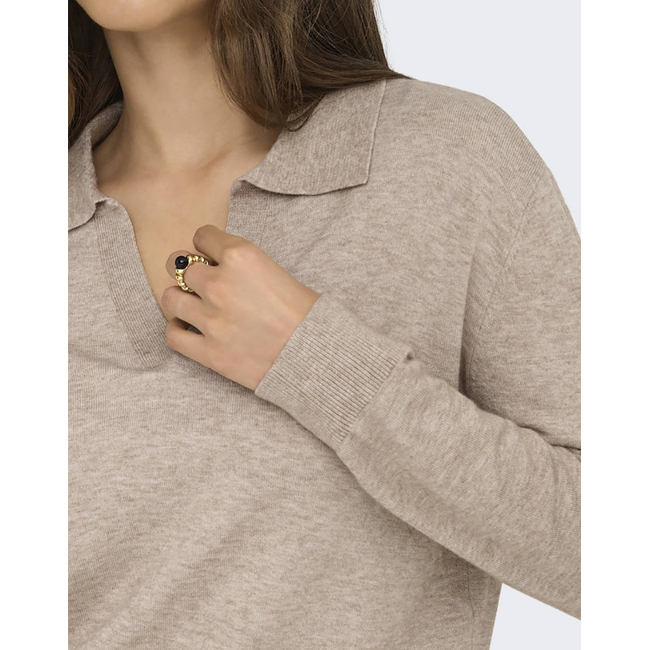 Product ONLY ONLIBI LIFE LS POLO PULLOVER KNT NCA base image