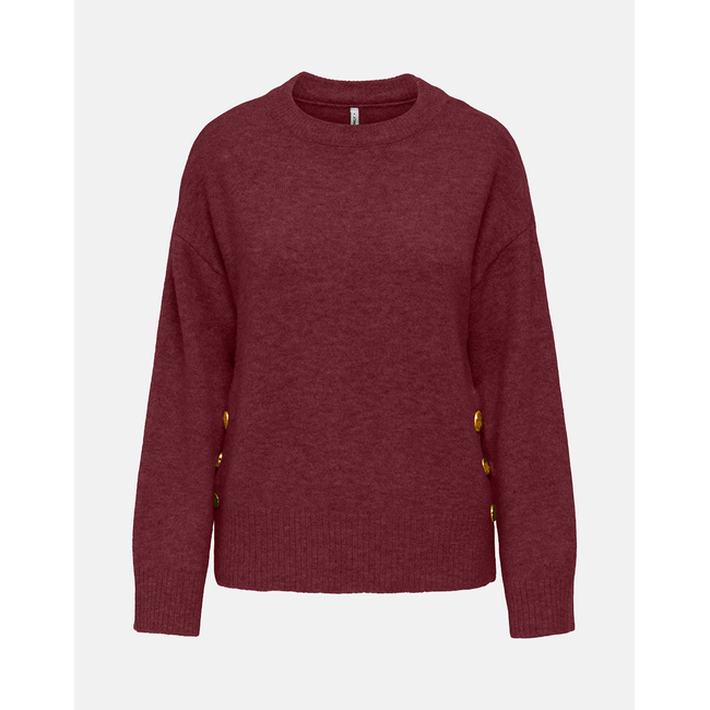 Product ONLY ONLRENE LIFE LS BUTTON O-NECK CC KNT base image