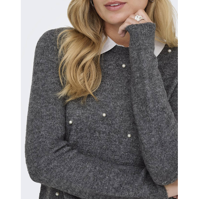 Product ONLY ONLDOLLY LS WOVEN MIX PEARL PULL CC KNT base image