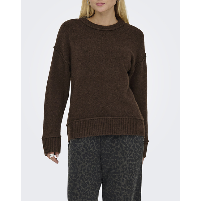 Product ONLY ONLHAZEL LIFE LS DETAIL O-NECK  BF KNT base image