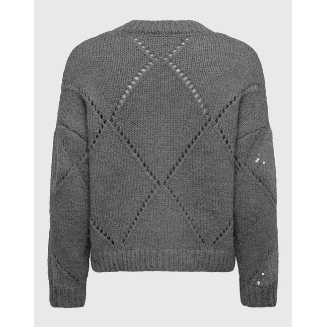 Product ONLY ONLKANSAS LIFE LS SEQUINS O-NECK KNT base image