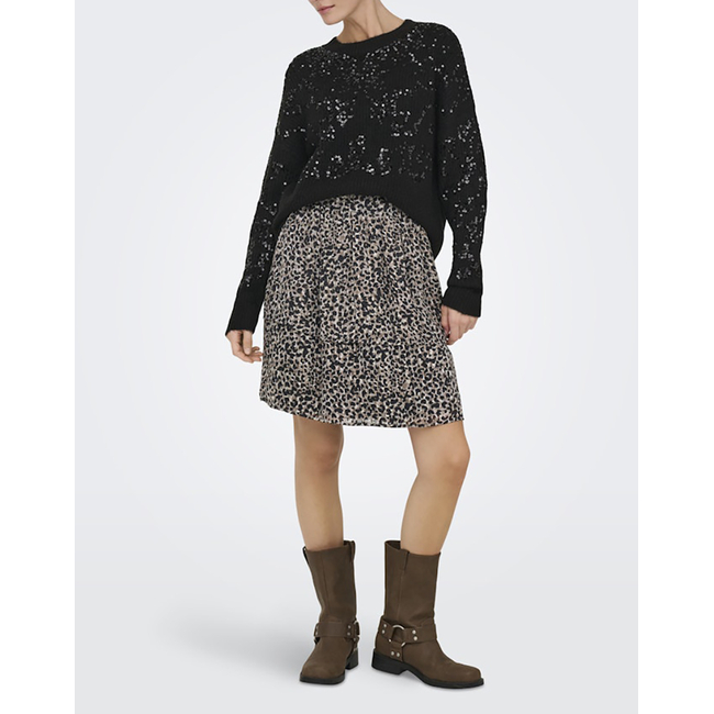 Product ONLY ONLALTA LS SEQUIN O-NECK KNT base image