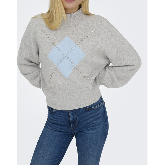 Product ONLY ONLWAKEFIELD LIFE LS BLING HIGHNECK KNT base image