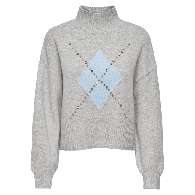 Product ONLY ONLWAKEFIELD LIFE LS BLING HIGHNECK KNT base image