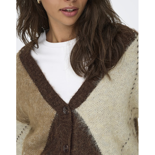 Product ONLY ONLNOEME JQ LS LIFE CARDI V-NECK KNT base image