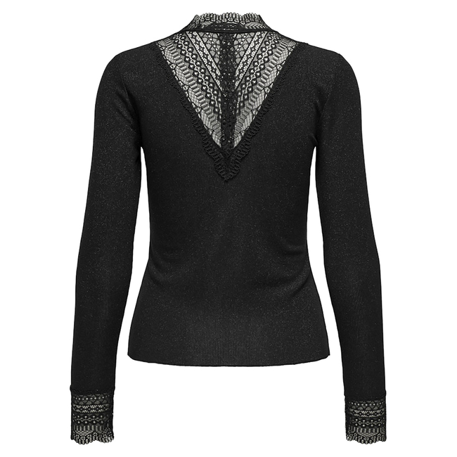Product ONLY ONLTILDE GLITTER L/S HIGHNECK TOP JRS base image