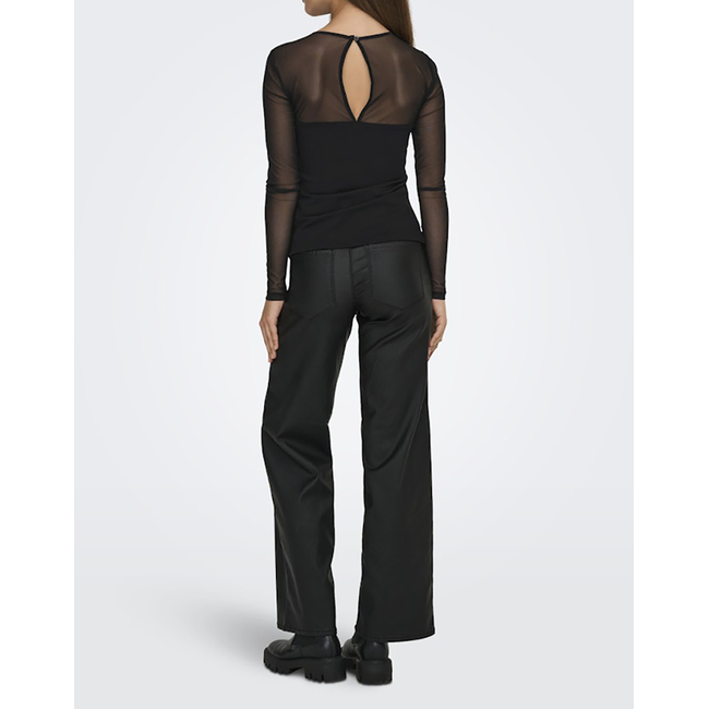 Product ONLY ONLHEART-BECKI L/S MIX TOP WVN base image