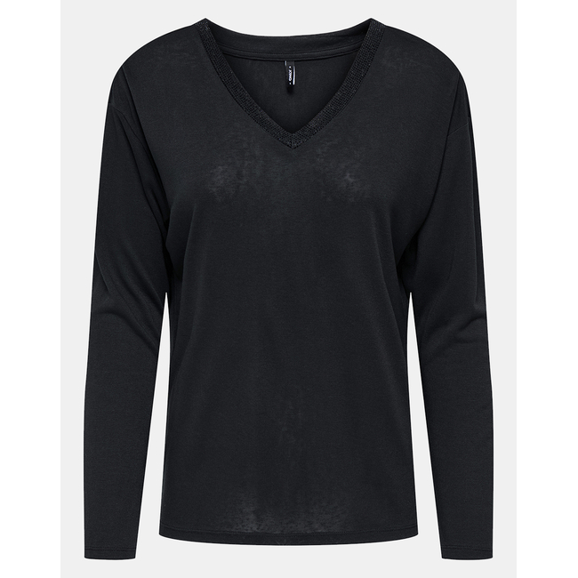 Product ONLY ONLHENRIETTA L/S V-NECK SHINE TOP JRS base image