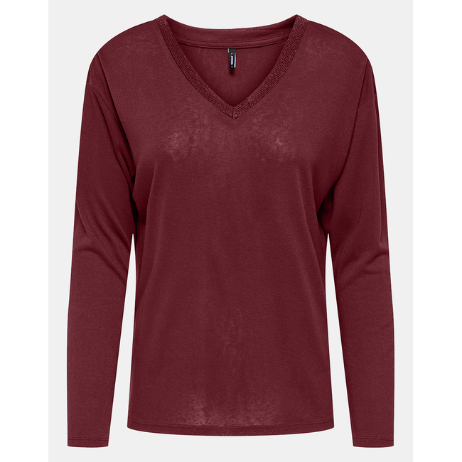 Product ONLY ONLHENRIETTA L/S V-NECK SHINE TOP JRS base image
