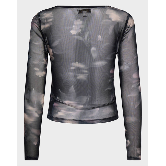 Product ONLY ONLKAYA LIFE LS RUCHING MESH TOP WVN base image