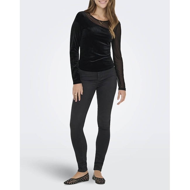 Product ONLY ONLSMOOTH L/S MESH MIX TOP BOX JRS base image
