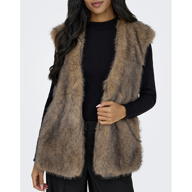 Product ONLY ONLDAWN LIFE FAUX FUR WAISTCOAT OTW base image