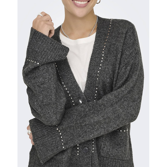 Product ONLY ONLELSIE LS STUDS CARDIGAN CC KNT base image