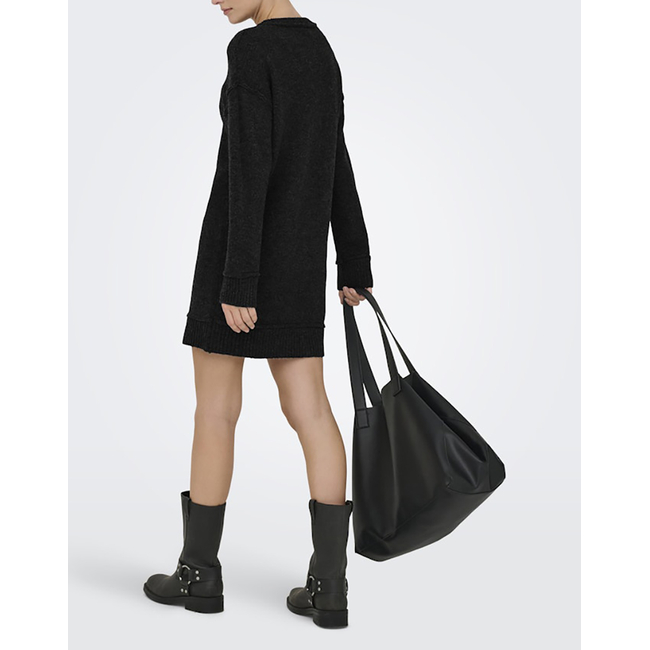 Product ONLY ONLHAZEL LIFE LS O-NECK DRESS BF KNT base image