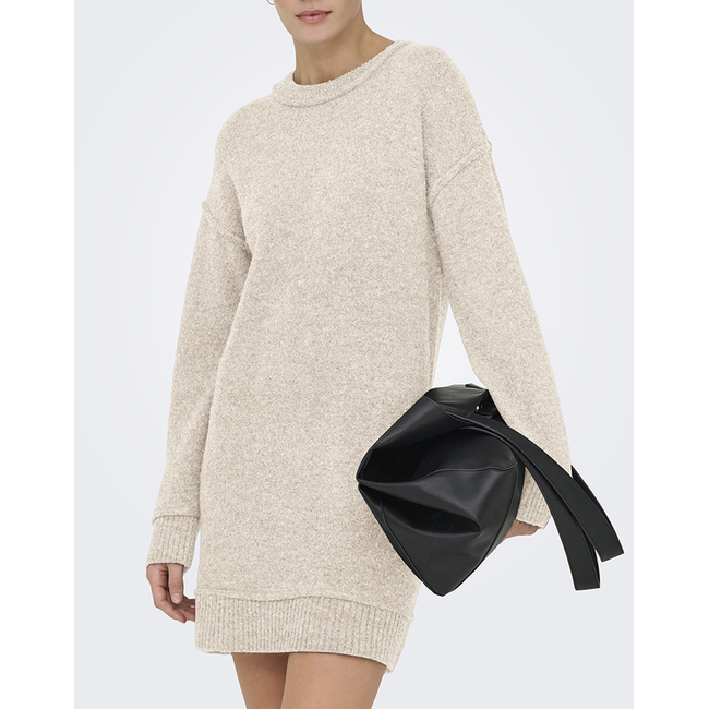 Product ONLY ONLHAZEL LIFE LS O-NECK DRESS BF KNT base image