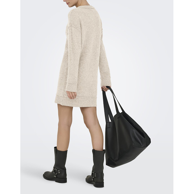 Product ONLY ONLHAZEL LIFE LS O-NECK DRESS BF KNT base image