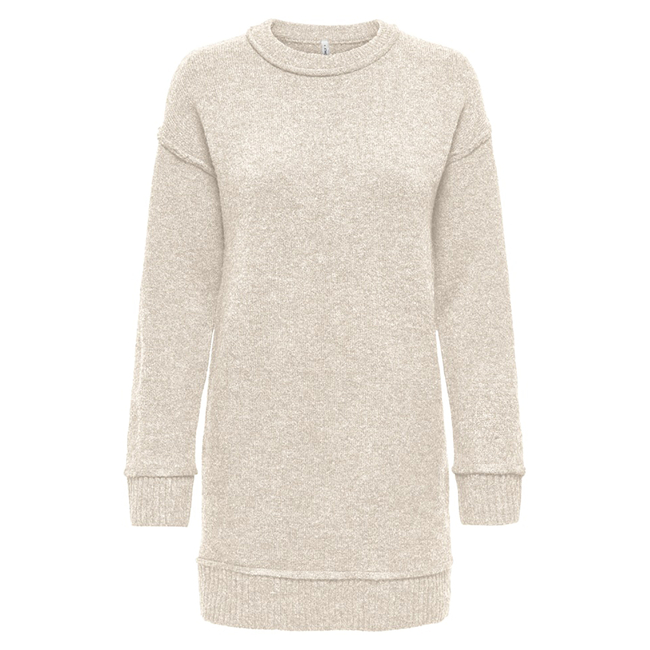 Product ONLY ONLHAZEL LIFE LS O-NECK DRESS BF KNT base image