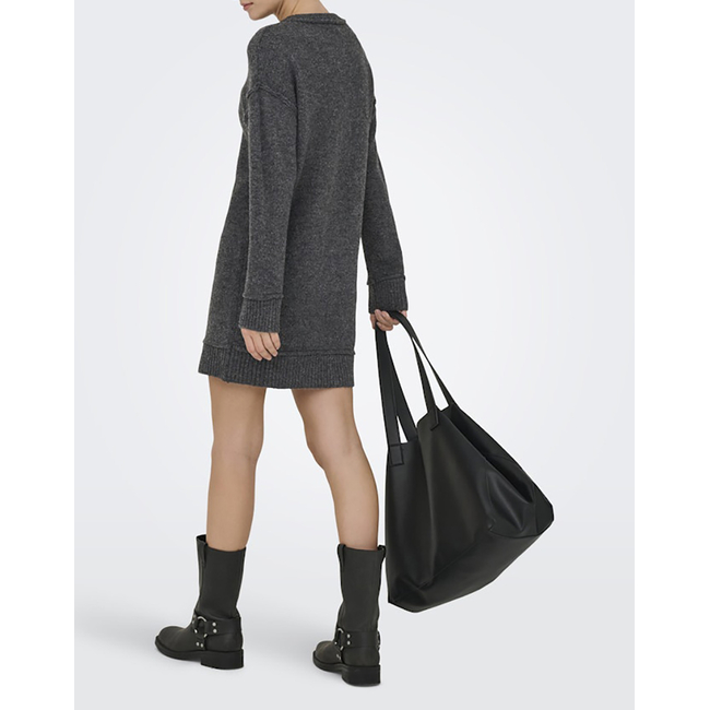 Product ONLY ONLHAZEL LIFE LS O-NECK DRESS BF KNT base image