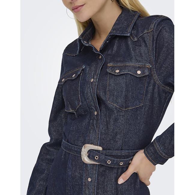 Product ONLY ONLCAMOMILE LS DNM DRESS BF MAE base image