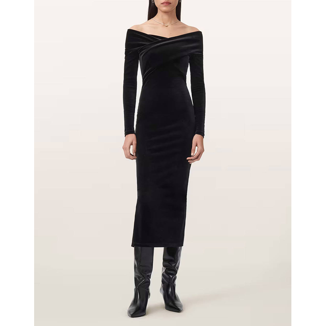Product ALL SAINTS  DELTA VELVET DRESS base image