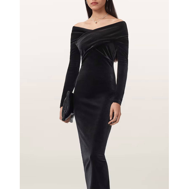 Product ALL SAINTS  DELTA VELVET DRESS base image