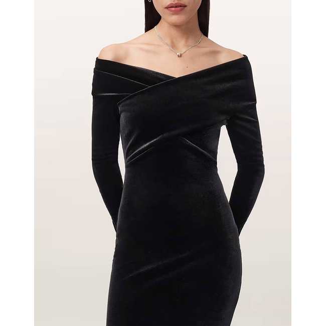Product ALL SAINTS  DELTA VELVET DRESS base image