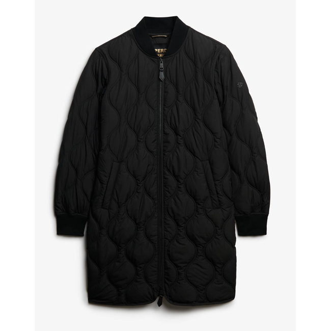 Product SUPERDRY  D1 STUD LONG QUILTED LINER JACKET ΜΠΟΥΦΑΝ ΓΥΝΑΙΚΕΙΟ base image