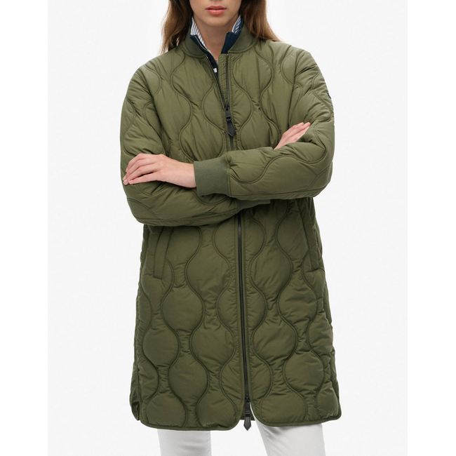 Product SUPERDRY  D1 STUD LONG QUILTED LINER JACKET ΜΠΟΥΦΑΝ ΓΥΝΑΙΚΕΙΟ base image