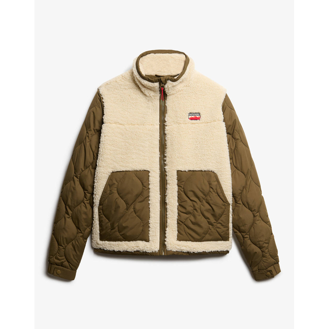 Product SUPERDRY  D1 OVIN FLEECE HYBRID JACKET ΜΠΟΥΦΑΝ ΓΥΝΑΙΚΕΙΟ base image