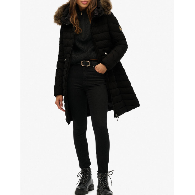 Product SUPERDRY  D2 OVIN FUJI FAUX FUR HOOD MID LENGTH ΜΠΟΥΦΑΝ ΓΥΝΑΙΚΕΙΟ base image