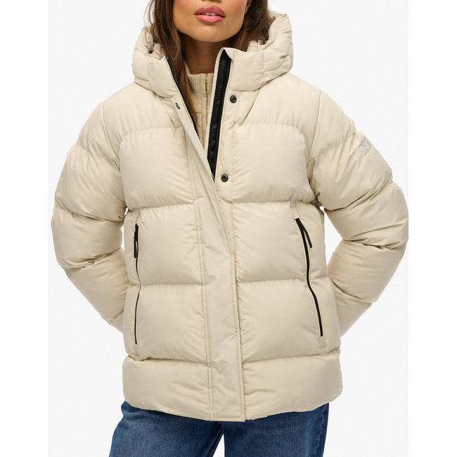 Product SUPERDRY D1 SDSW HOODED 5 BAFFLE SPORTS PUFFER JACKET WOMEN base image