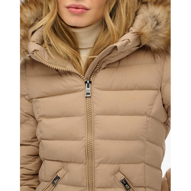 Product SUPERDRY  D2 OVIN FUJI FAUX FUR HOODED LONGLINE ΜΠΟΥΦΑΝ ΓΥΝΑΙΚΕΙΟ base image