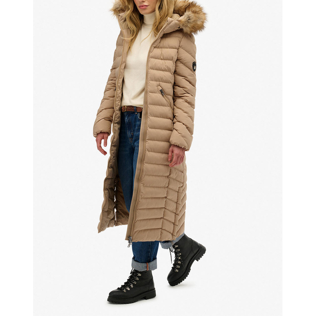 Product SUPERDRY  D2 OVIN FUJI FAUX FUR HOODED LONGLINE ΜΠΟΥΦΑΝ ΓΥΝΑΙΚΕΙΟ base image