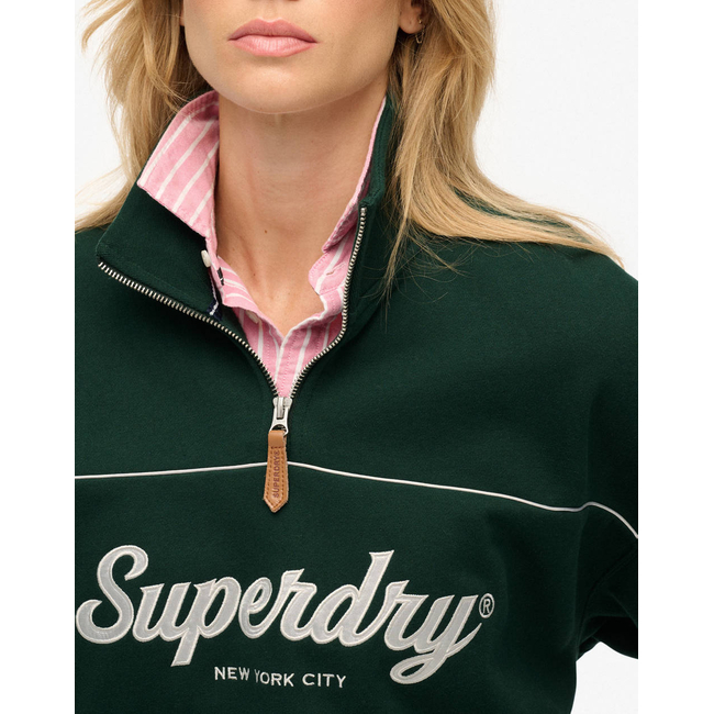Product SUPERDRY  D2 SDSW COUNTRY CLUB LOOSE 1/4 ZIP ΦΟΥΤΕΡ ΓΥΝΑΙΚΕΙΟ base image
