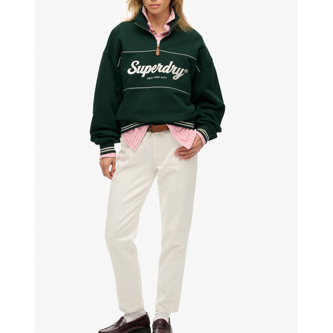 Product SUPERDRY  D2 SDSW COUNTRY CLUB LOOSE 1/4 ZIP ΦΟΥΤΕΡ ΓΥΝΑΙΚΕΙΟ base image