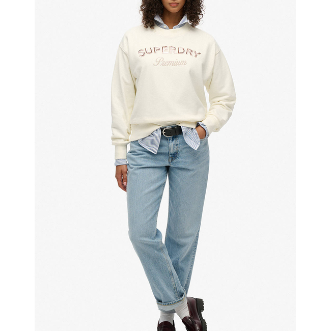 Product SUPERDRY  D2 OVIN PREMIUM DESIGN LOOSE CREW ΦΟΥΤΕΡ ΓΥΝΑΙΚΕΙΟ base image