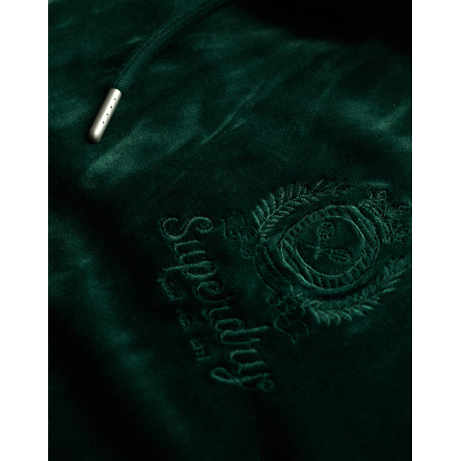 Product SUPERDRY D1 SDSW COUNTRY CLUB VELOUR ZIPHOOD SWEATSHIRT WOMEN base image