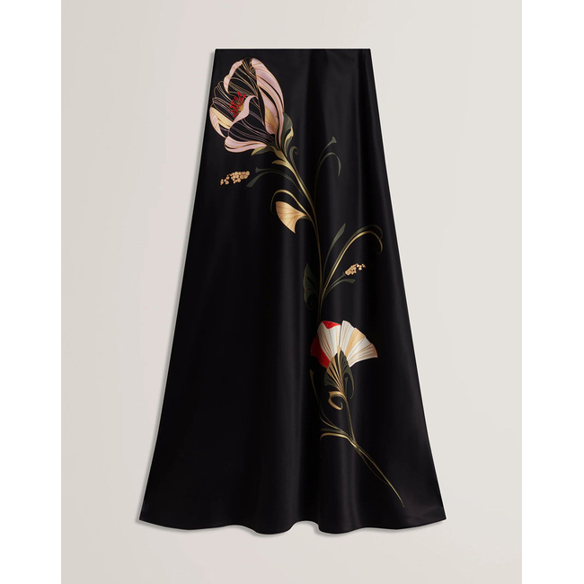 Product TED BAKER SALIRA Printed Bias Cut Midi Skirt base image