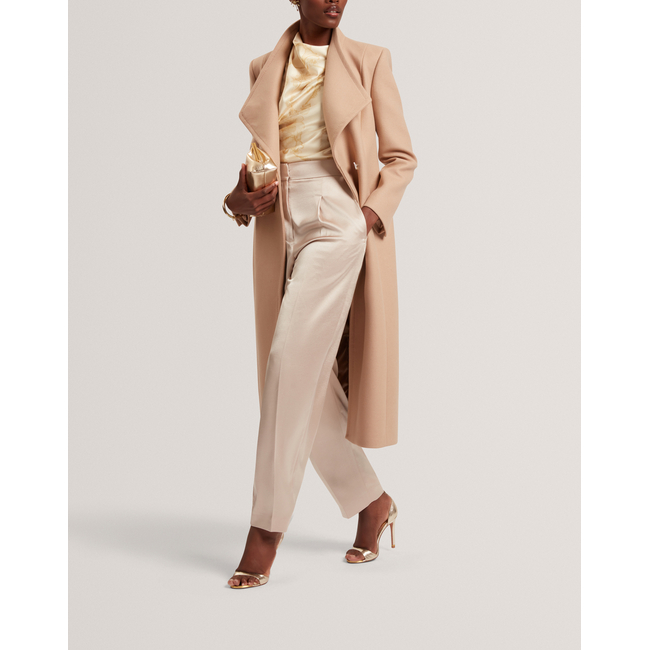 Product TED BAKER MINDEE Double Faced Wool Long Sculpted Wrap Coat base image
