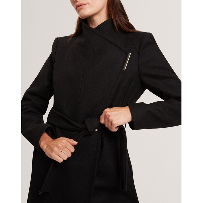 Product TED BAKER ROSE Mid Length Belted Wool Wrap Coat base image