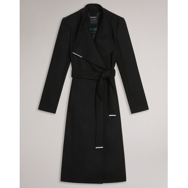Product TED BAKER ROSE Mid Length Belted Wool Wrap Coat base image