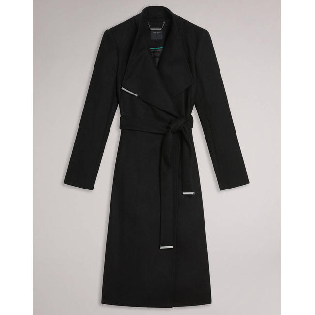 Product TED BAKER ROSE Mid Length Belted Wool Wrap Coat base image