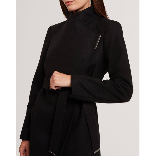 Product TED BAKER ROSESS Short Belted Wool Wrap Coat base image