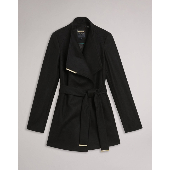 Product TED BAKER ROSESS Short Belted Wool Wrap Coat base image