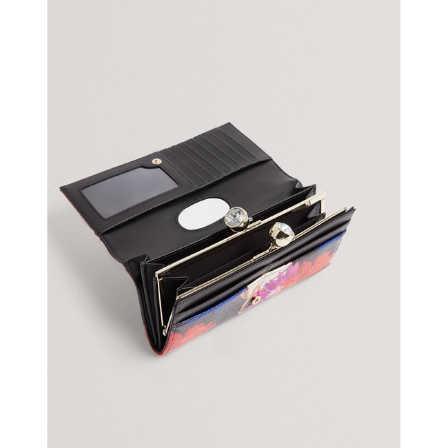 Product TED BAKER AMALIAH Printed Rose Detail Bobble Purse (Dimensions: 19 x 10 x 4cm) base image